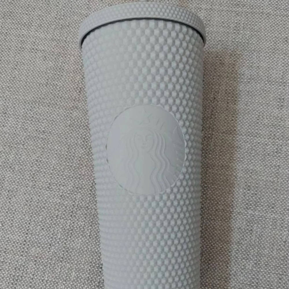 Gray Starbucks tumbler